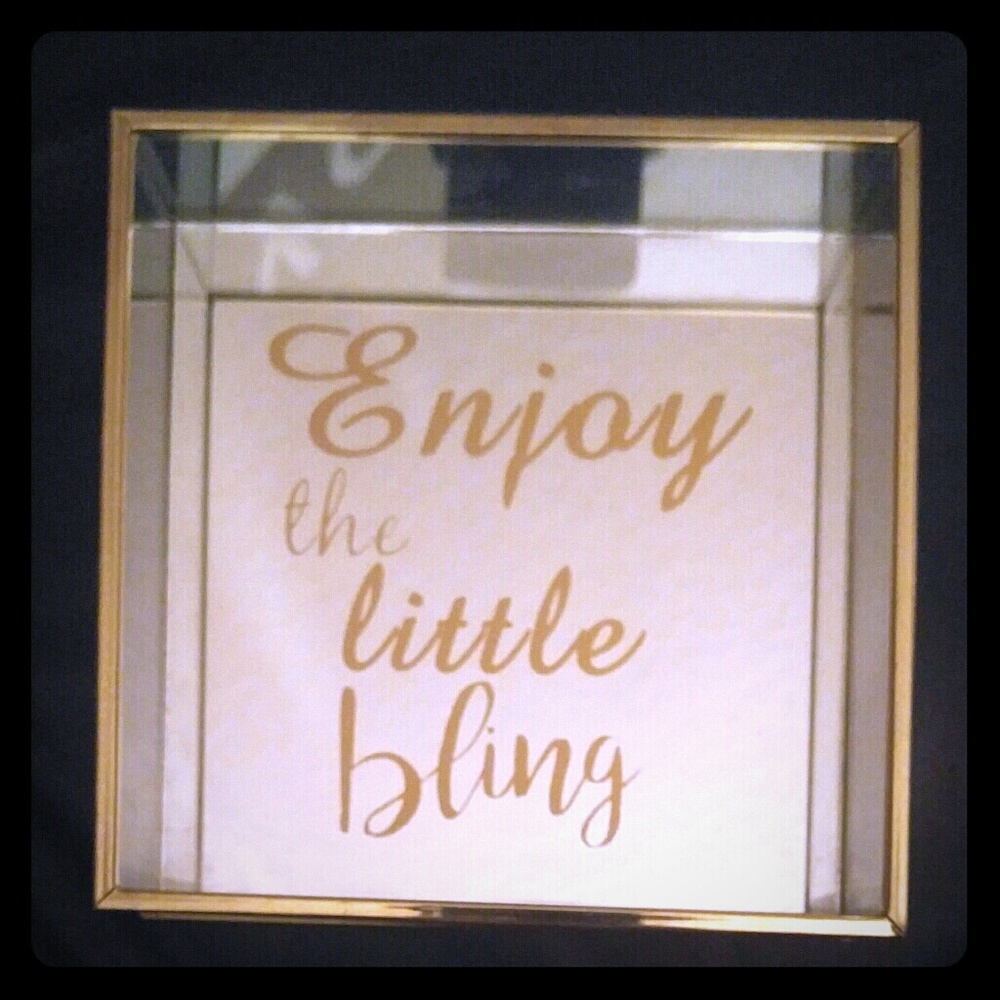 Jewelry mirrored tray